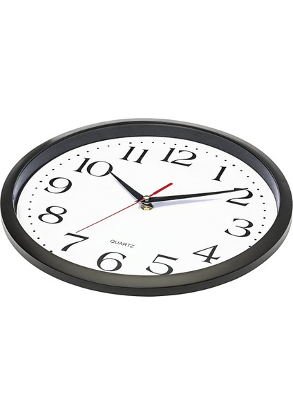 Siyah Duvar Saati Sessiz Geçmeyen Kaliteli Kuvars Pille Çalışan Yuvarlak Okunması Kolay Ev/ofis/mutfak/sınıf/okul Saat Süpürme Hareketi (10 Inç) (Yurt Dışından) modelleri