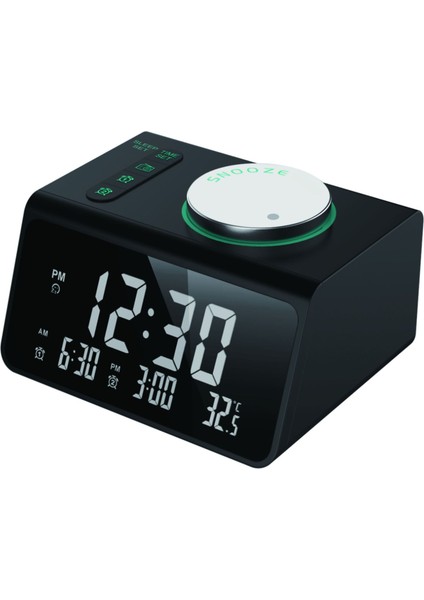 2021 En Yenisi Küçük Dijital Çalar Saatli Radyo - Fm Radyo, Çift USB Şarj Bağlantı Noktası, Çift Alarm, Ayarlanabilir Ses ve Parlaklık Kısıcı, Uyku Zamanlayıcısı (Yurt Dışından)