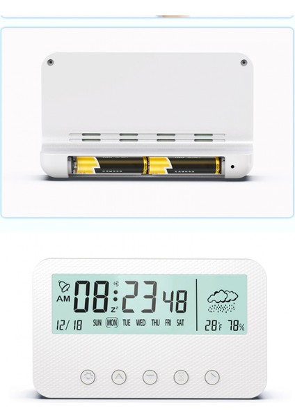Dekorasyon Çok Fonksiyonlu Çalar Saat Dilsiz LED Elektronik Saat Öğrenci Çocuklar Için Aydınlık Dijital Islak Sıcaklık (Pembe) (Yurt Dışından) modelleri