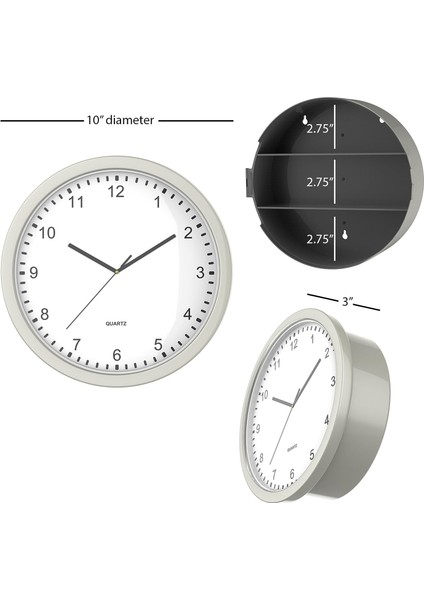Gizli Kasalı Duvar Saati, 10" (Yurt Dışından) modelleri