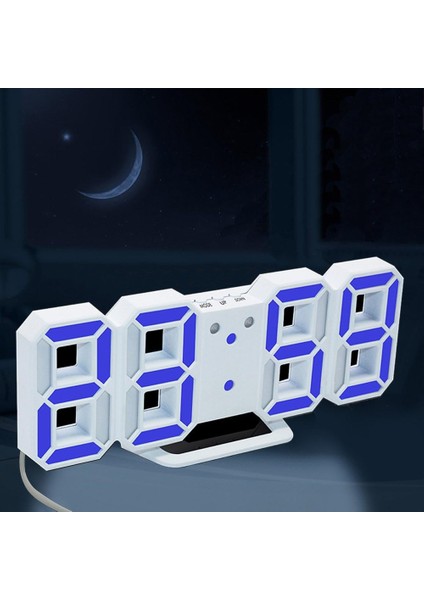 Elektronik LED Dijital Çalar Saatler [yükseltme Sürümü], Saat LED Parlaklığını Geceleri Otomatik Olarak Ayarlayabilir (Beyaz / Mavi) (Yurt Dışından) fırsatları
