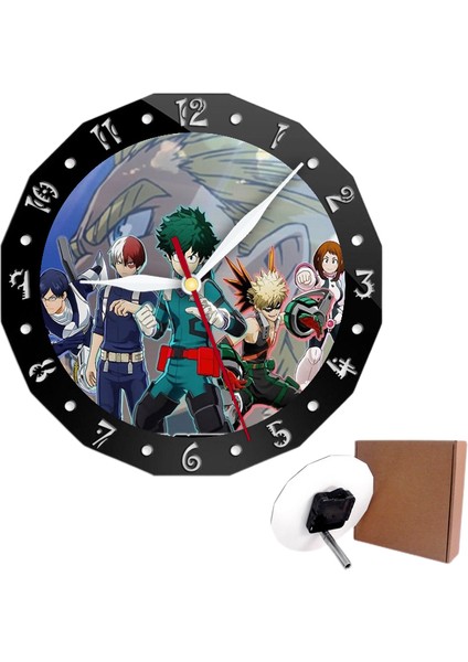 Yaratıcı My Hero Academia Modern Basit Masa Saati Duvar Saati Saat Anime Süs Hediye (Yurt Dışından)