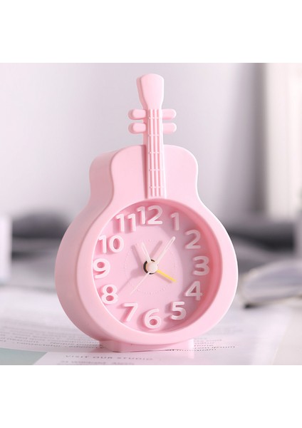 Çocuk Çalar Saat Yaratıcı Küçük Küçük Çalar Saat Öğrenci Dilsiz Başucu Saat Kişilik Tembel Basit Saat (Pembe) (Yurt Dışından)