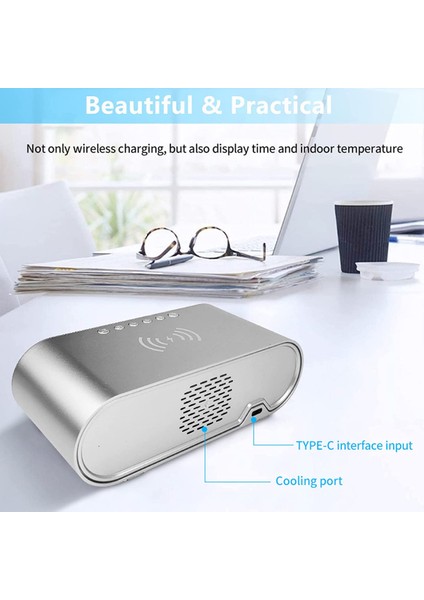 LED Dijital ?alar Saat Alarm ?arj Cihaz? Büyük Ekran USB ?arj Cihaz? Ayna Hacmi Erteleme Yatak Odas?, Oturma Odas? Gümü? (Yurt Dışından) fırsatları