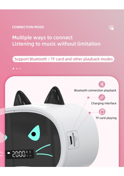 Uyku Eğitimi Saat Çalar Saat Kablosuz Bluetooth Hoparlör Çalar Saat Çocuklar Kız Erkek Yatak Odası Için Taşınabilir Sevimli Stereo --- Yeşil D (Yurt Dışından) indirimleri