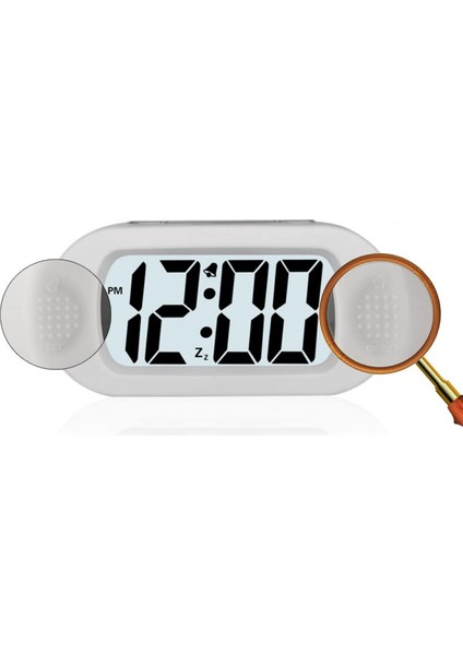 Çocuk Çalar Saat Erteleme ve Gece Işığı ile Büyük Dijital LCD Seyahat Alarm Saatleri - Artan Ses ve El Boyutu - Çocuklar Için En Iyi Hediye (Beyaz) (Yurt Dışından) modelleri