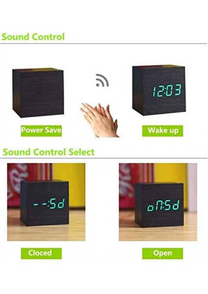 LED Masa Saat? (Kasa Reng? - S?yah I?ık Reng? - Beyaz LED I?ık) (Yurt Dışından) indirimleri