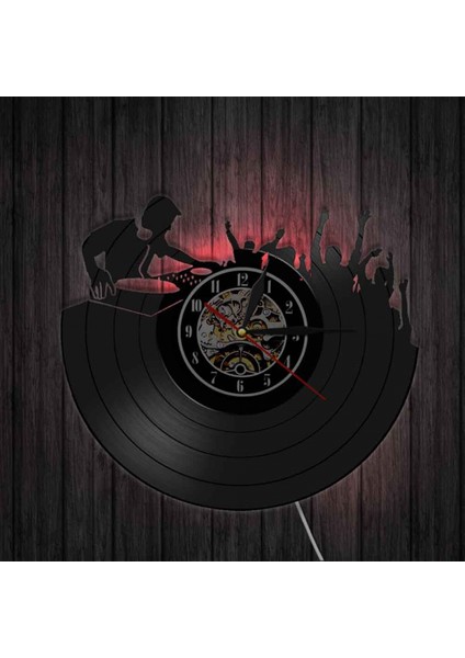Müzik Vinil Kayıt Duvar Saati -Nusic Konser LED Işık Duvar Saati -Vinil Saat -Oturma Odası Duvar Dekoru - Müzik Aşığı Için Benzersiz Hediyeler (Yurt Dışından)