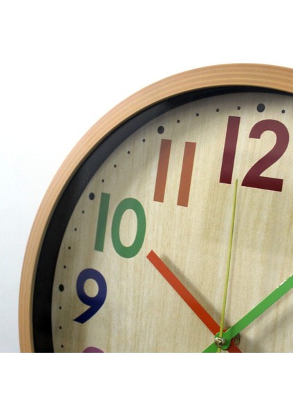 Duvar Saati, 12 Inç Okunması Kolay Sessiz Geçmeyen Renkli Pille Çalışan Saat, Yatak Odası, Oturma Odası, Mutfak, Ofis, Okul Sınıfı Için (Yurt Dışından) fiyatları