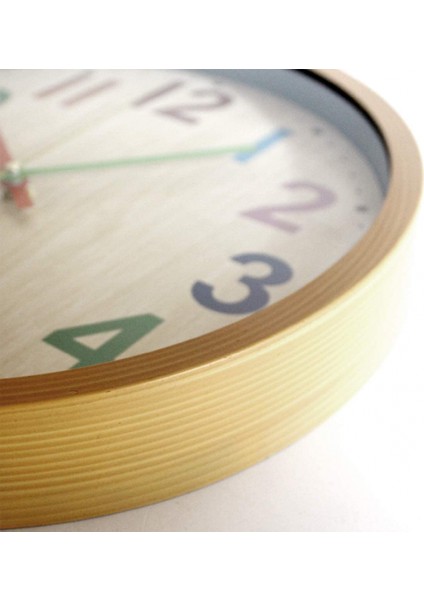 Duvar Saati, 12 Inç Okunması Kolay Sessiz Geçmeyen Renkli Pille Çalışan Saat, Yatak Odası, Oturma Odası, Mutfak, Ofis, Okul Sınıfı Için (Yurt Dışından) modelleri