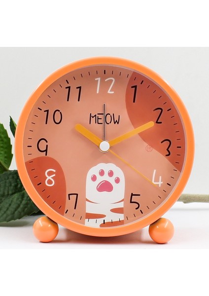4 Inç Yuvarlak Çalar Saat Sevimli Karikatür Kedi Pençesi, Arka Işık, Pille Çalışan, Kene Yok, Yatak Odası, Başucu, Masa Için Analog Çalar Saat (Yurt Dışından) fiyatları
