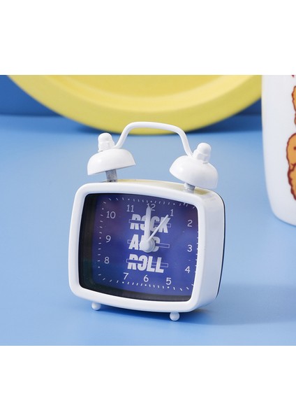 Mini Küçük Alarm Saati, Kız ve Erkek Çocuklar Için Basit Yaratıcı Saat, Öğrenci Odasındaki Başucu Alarm Saati Için Uygun (Yurt Dışından)