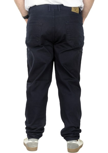 Büyük Beden Erkek Gabardin Pantolon 5 Cep Doğa Classic 22920 Lacivert modelleri
