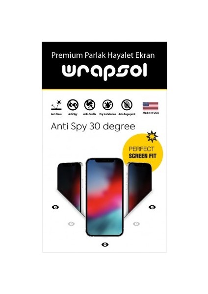 Realme C51 Parlak Hayalet Ekran Koruyucu Yandan Görünmeyen Gizli Film modelleri