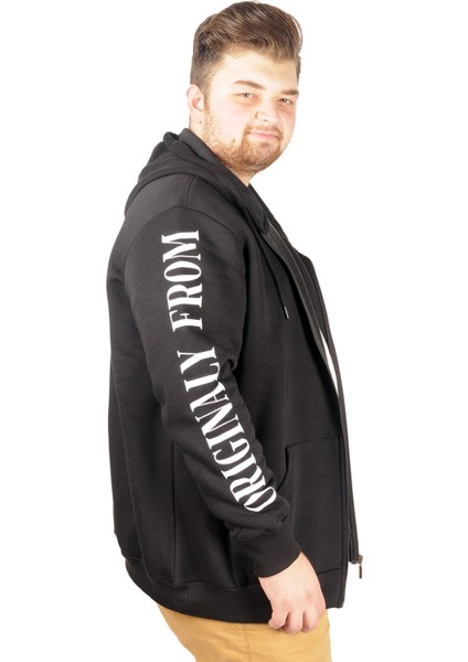 Erkek Sweat Kapşonlu 1919NY 21516 Siyah modelleri