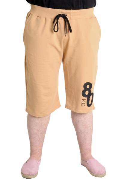 Büyük Beden Erkek Kapri Md 23506 Bej