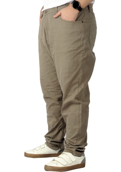 Büyük Beden Erkek Gabardin Pantolon 5 Cep Doğa Classic 22920 Bej fiyatları