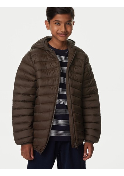 Marks & Spencer Stormwear™ Kapüşonlu Puffer Şişme Mont