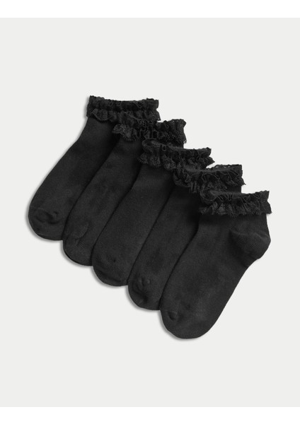 5'li Dantel Detaylı Freshfeet™ Çorap