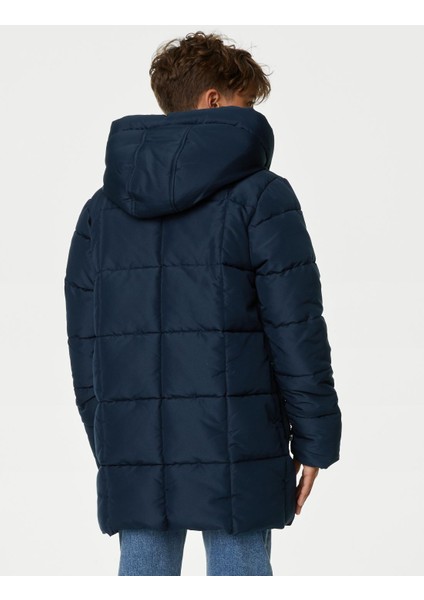 Marks & Spencer Stormwear™ Kapüşonlu Puffer Şişme Mont