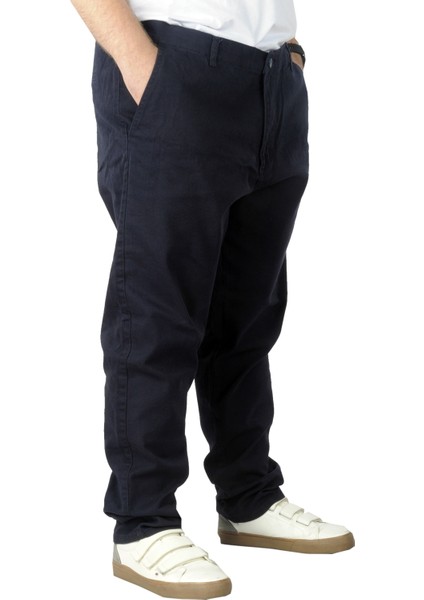 Büyük Beden Erkek Gabardin Pantolon Doğa 22850 Lacivert modelleri