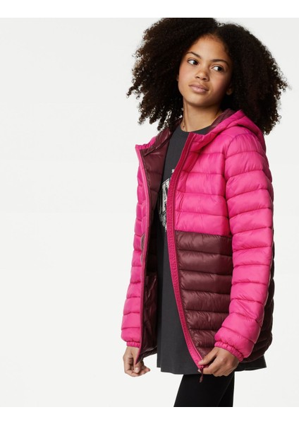 Marks & Spencer Stormwear™ Kapüşonlu Puffer Şişme Mont