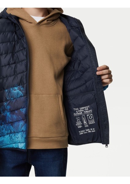 Marks & Spencer Stormwear™ Kapüşonlu Puffer Şişme Mont