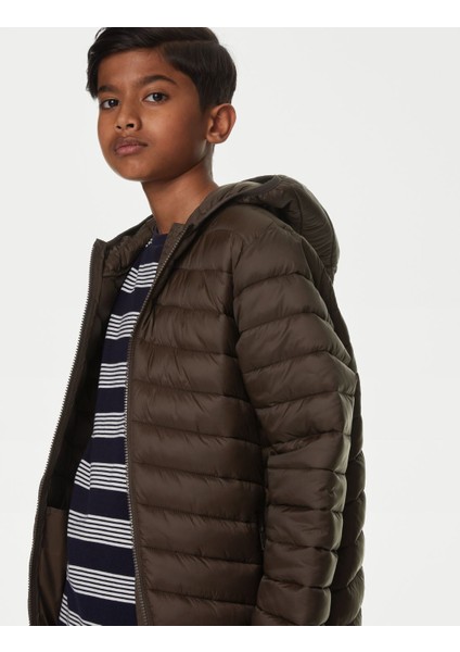 Marks & Spencer Stormwear™ Kapüşonlu Puffer Şişme Mont