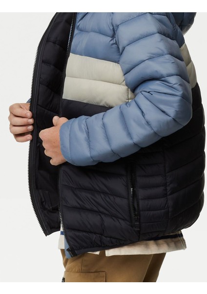 Marks & Spencer Stormwear™ Kapüşonlu Puffer Şişme Mont