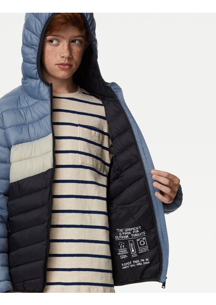 Marks & Spencer Stormwear™ Kapüşonlu Puffer Şişme Mont