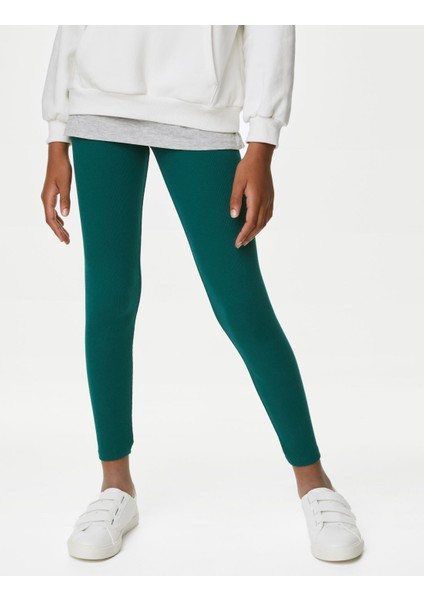 Marks & Spencer Regular Fit Fitil Detaylı Legging Tayt