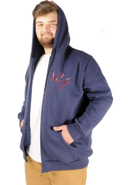 Erkek Sweat Kapşonlu Stay Wise 21518 Indigo