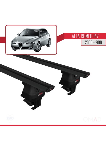 Alfa Romeo 147 2000-2010 Arası ile Uyumlu Ace-4 Ara Atkı Tavan Barı Siyah modelleri