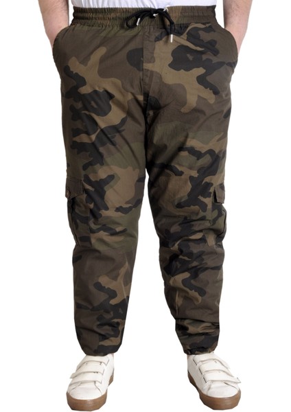 Erkek Pantolon Jogger Kamuflaj 23910 Haki