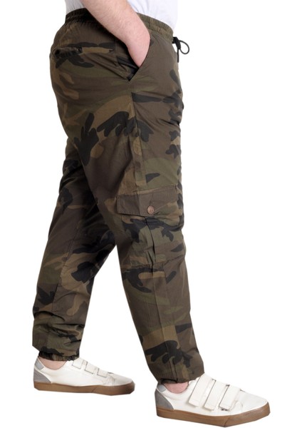 Erkek Pantolon Jogger Kamuflaj 23910 Haki