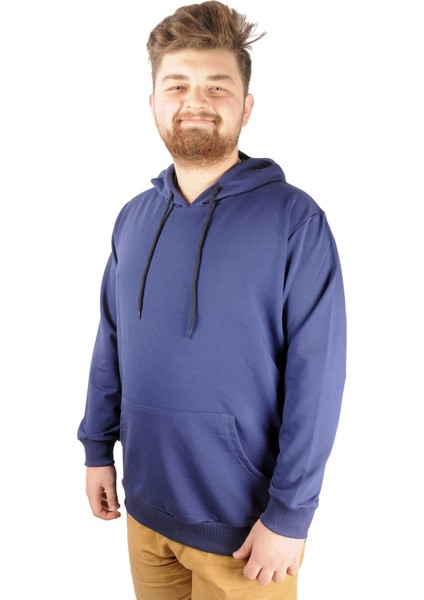 Büyük Beden Eşofman Üstü 2ip Basic 20569 Indigo