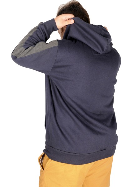 Büyük Beden Erkek Sweatshirt Arm Strap 21503 Lacivert fiyatları