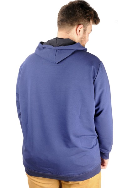 Büyük Beden Eşofman Üstü 2ip Basic 20569 Indigo fiyatları