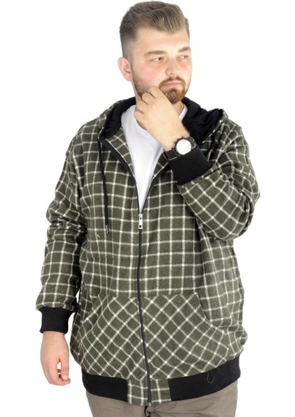Erkek Oduncu Kapsonlu Sweat Pocket 21574 Yeşil