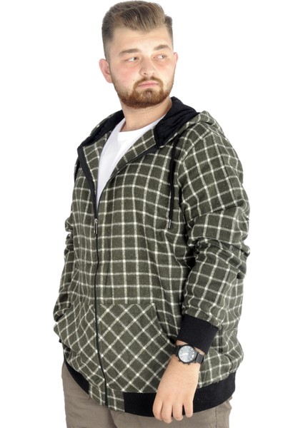 Erkek Oduncu Kapsonlu Sweat Pocket 21574 Yeşil