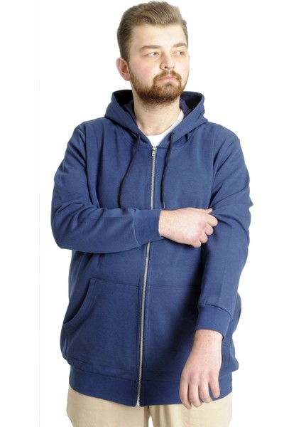 Erkek Hırka Kapson Fermuarlı Steel Interlock 21600 Indigo fiyatları