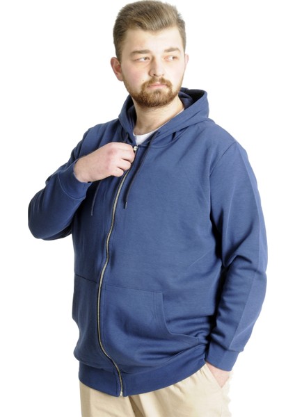 Erkek Hırka Kapson Fermuarlı Steel Interlock 21600 Indigo modelleri