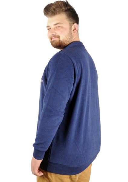 Erkek Sweat Polo Selanik Embroidered 20442 Indigo
