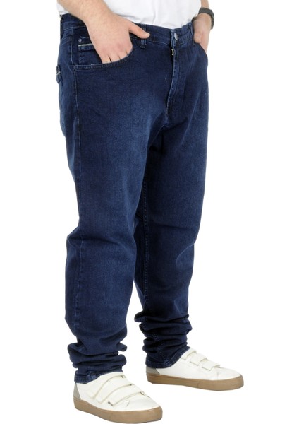 Büyük Beden Kot Pantolon Klasik 5 Cep Lopez Blue 22926 Lacivert modelleri