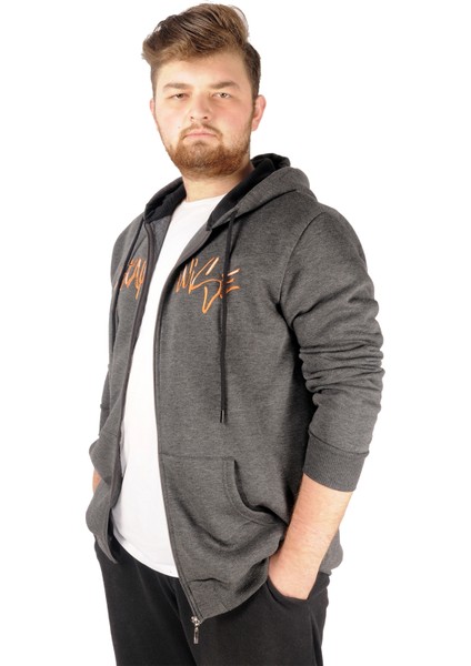 Erkek Sweat Kapşonlu Stay Wise 21518 Antrasit