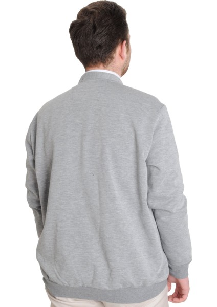 Büyük Beden Erkek Hırka Düğmeli Double Face 20551 Grimelanj fırsatları