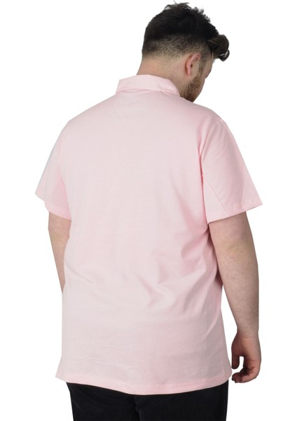 Büyük Beden T-Shirt Polo 73 22332 Somon modelleri