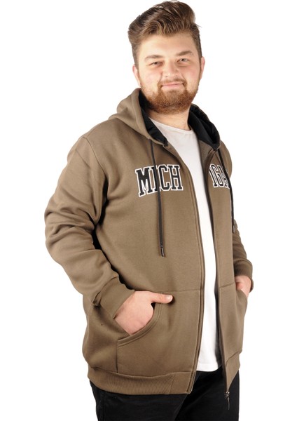 Erkek Sweat Kapşonlu Michigan 21519 Haki modelleri