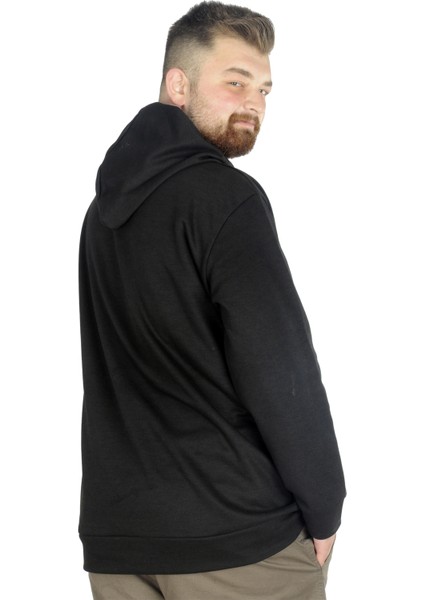 Erkek Sweat Kapşon Pike Basic 22532 Siyah