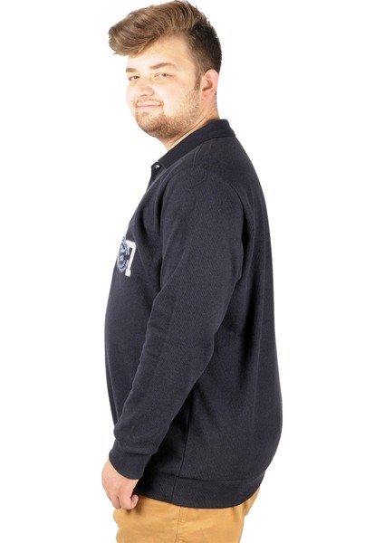 Erkek Sweat Polo Recycle Selanik Losangeles B20420 Lacivert fiyatları